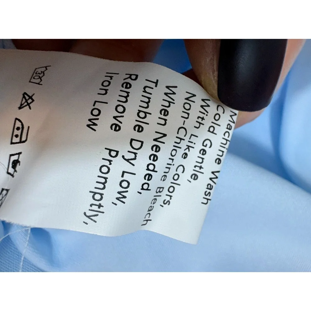 Womens Maxi Dress Blue Smocked Puff Sleeves Tiered Dress Cottagecore S NWT - Picture 15 of 16